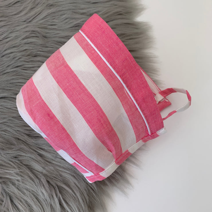 Hot Pink Candy Stripe Bonnet