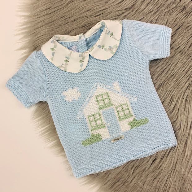Baby Blue Casitas Knitted Top 
