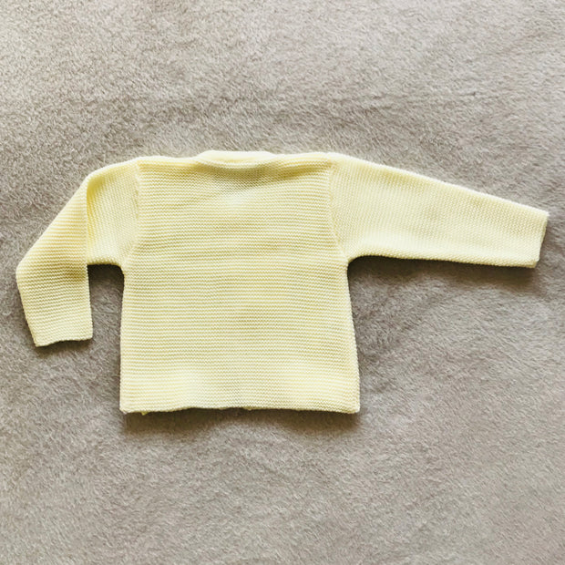 Lemon Ribbon & Bow Knitted Spanish Cardigan