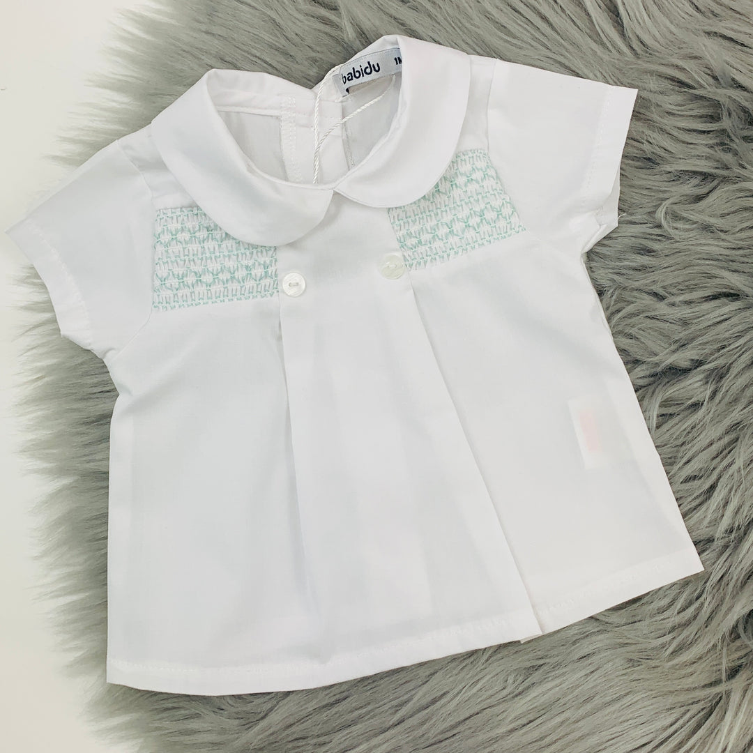 White Smocked Shirt