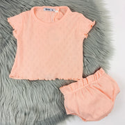 Peach Top & Bloomers