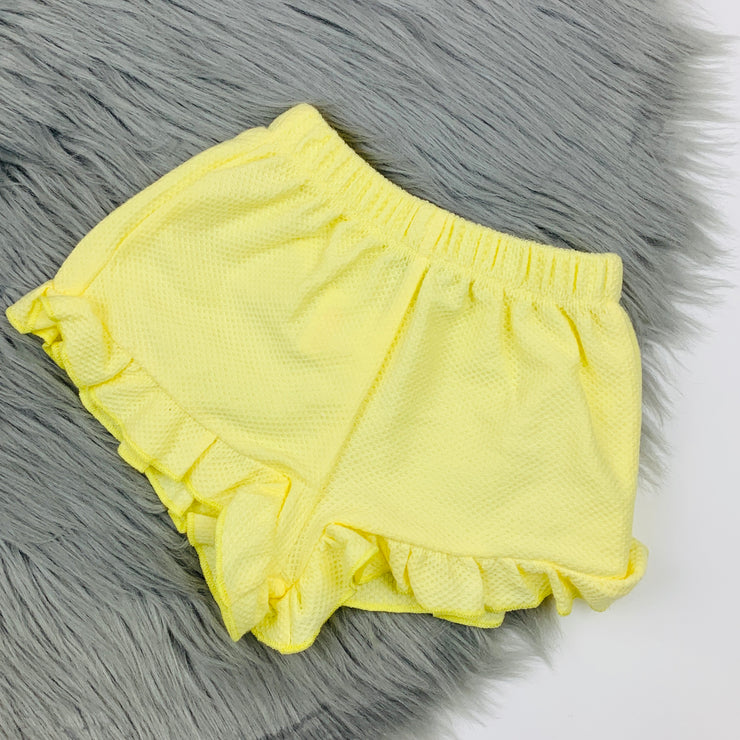 Lemon Ruffle Shorts