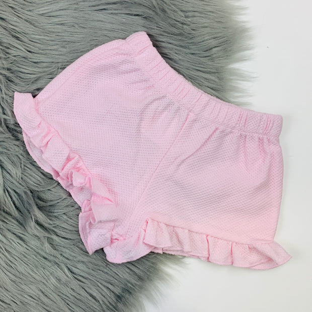 Pink Ruffle Shorts 