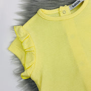Lemon Ruffle T-Shirt Close