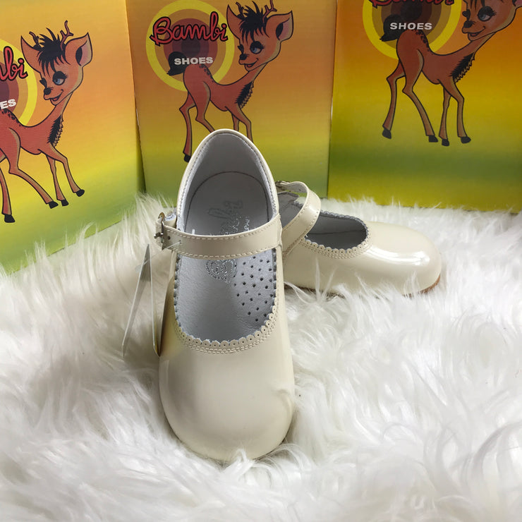 Beige Mary Jane Shoes