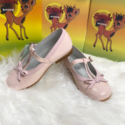 Pink Bambi Patent Leather Shoes Side