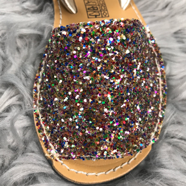 Multi Glitter Spanish Sandals