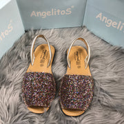 Multi Glitter Spanish Slingback Sandals 2