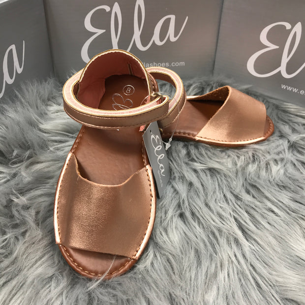 Matt Rose Gold Spanish Sandals