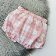 Pink & White Check Plaid Jam Pants 