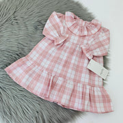 Pink & White check plaid Dress