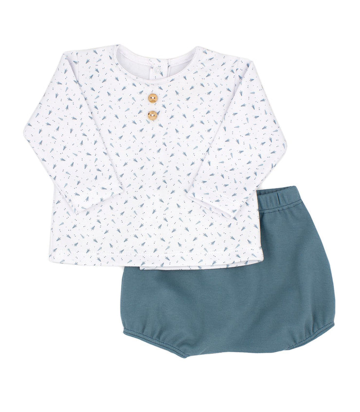 White Top & Green Pine Bloomers