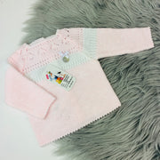 Pink & White Knitted Top
