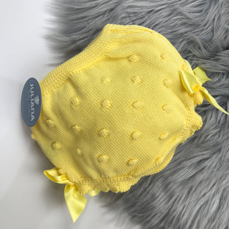 Yellow knitted Popcorn Jam Pants