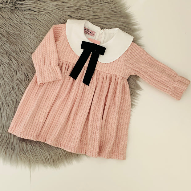 Powder Pink Wool Dress