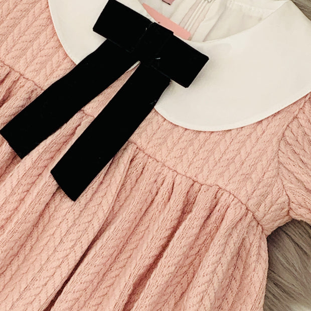 Powder Pink Wool Dress