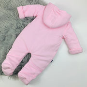 Pink Quilted Pramsuit