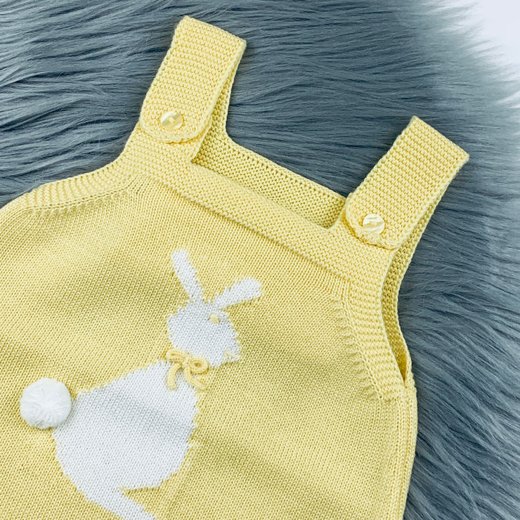 Yellow Bunny Knitted Romper
