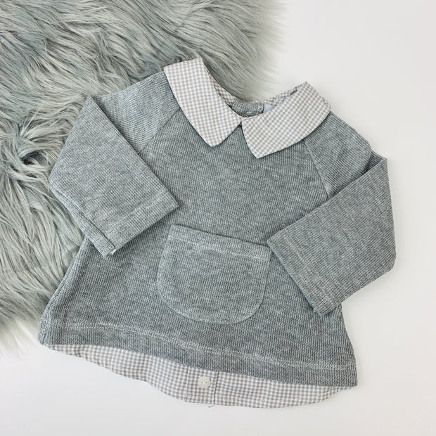 Grey Spanish Knitted Top