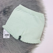 Soft Mint Ruffle Knitted Short 
