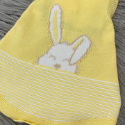 Yellow Knit Bunny Romper Close