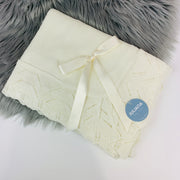 Luxury Cream Knitted Blanket