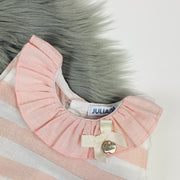 Dusky Pink Candy Stripe Collar