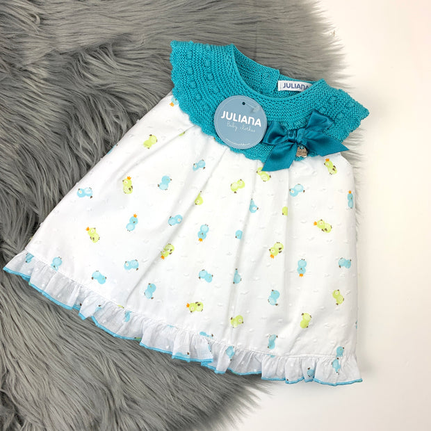 Juliana Turquoise & White Easter Dress
