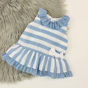 Dusky Blue candy stripe Dress