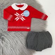 Red & Grey Christmas Jam Pant Set