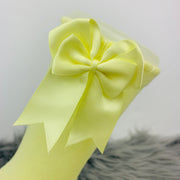 Lemon Knee High Double Side Bow Spanish Socks Close