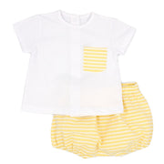 Lemon Stripe Top & Pants