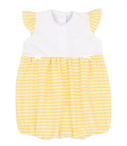White & Lemon Spanish Romper