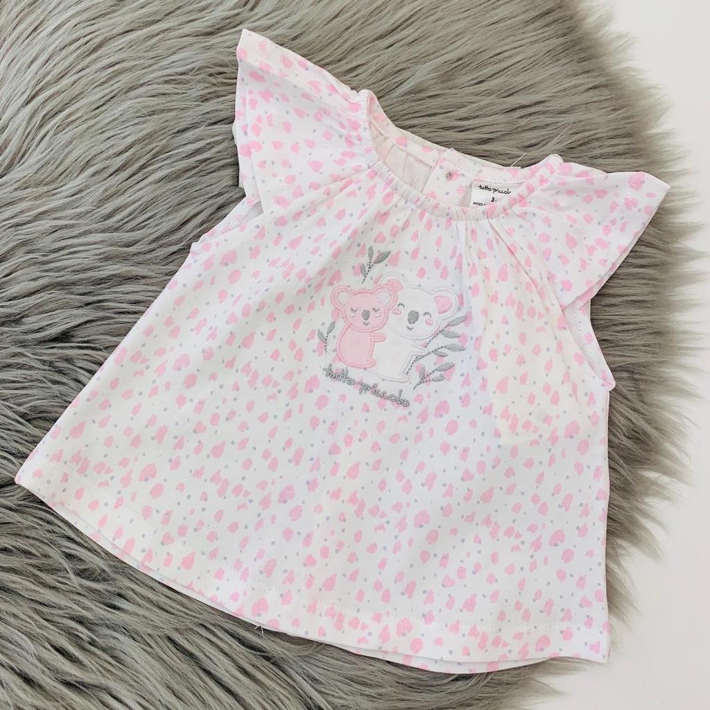 Pink Koala Top & Shorts Set