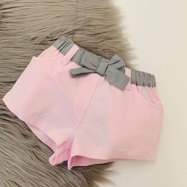 Pink Koala Top & Shorts Set